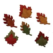 Tumbling Leaves FA102- Buttons Galore - Craft Sewing Scrap - Autumn Leaf Buttons