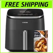 Versatile 6-Qt Air Fryer 9-in-1 with TurboBlaze Technology for Healthier Cooking