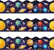 72 Feet Galaxy Bulletin Board Borders Outer Space Border Trim Solar System Bulletin Board for Classroom Décor Back to School Decorations