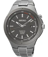 在飛比找Yahoo!奇摩拍賣優惠-SEIKO Kinetic 鈦 人動電能腕錶(SKA713P