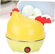 Electric Egg Cooker, 7 Egg Boiler, Chicken Shape Mini Egg Steamer Hard Boiled Eggs, Multifunction Poached Rapid Omelette Maker Poacher with Automatic Shut Off, Breakfast Machine