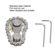 New Stainless Steel Fidget Sprocket Toy Children Gears Linkage Bike Chain Toy