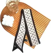 [Generic] Women's all-match silk scarf lightweight spring summer autumn scarf shawl fashion small square headband bib thin