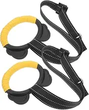 BESPORTBLE Cartoon Style Gym Pull-up Rings Boys and Girls Gym Equipment Indoor Gymnastics Rings for Boys and Girls Portable and Safe Workout Set