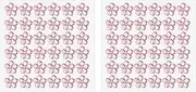 uxcell Flower Self-Adhesive Rhinestone Stickers, 2 Sheet/72 Pcs Face Gems Jewel Stickers Crystal Embellishment Sheet for Crafting Nail Decor Makeup DIY, Pink