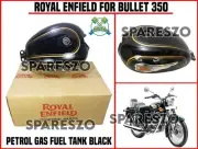 Royal Enfield "PETROL GAS FUEL TANK BLACK For Bullet 350 (for: Royal Enfield)
