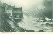 Emerald Sea Yorkshire Robin Hood'S Bay England OLD PHOTO
