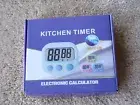 Box of 4 - LCD Digital Kitchen Cooking Timer Clock Alarm Magnetic; b15