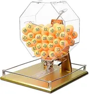 Manual Lottery Machine, Lottery Ball Machine with 50/100 Pcs Ball, Raffle Drum, Table Tennis Props Lucky Bidding Lottery, Bingo Cage for Large Groups, for Entertainment Venues, Shopping Malls