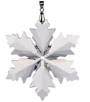 Crystal Prism Snowflake Hanging Ornament Window Suncatcher Leaf Design