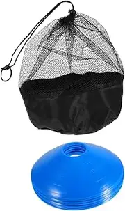 GAROZATION 20pcs Soccer Training Cones with Carry Bag Durable Plastic Markers for Football Basketball Sports Drills Agility Training Equipment for Includes Mesh Storage Bag