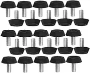 NULYLU 60pcs Adjustable Furniture Feet Pads Non Slip Leveling Glides for Chairs Tables Sofas Cabinets Floor Protectors for Floors Simple Installation Stable Support