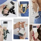 Scarf Hand Strap Jelly Case for Samsung Galaxy Z Flip/Z Flip 5G/ Z Flip3/Z Flip4