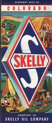 1961 Skelly Road Map: Colorado NOS