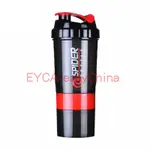 SHAKE BOTTLE PROTEIN POWDER SHAKER WATER MIXER SPORT STORAGE