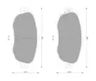 Bosch Front Brake Pads for Toyota Cresta X10 2.5L Petrol 1JZGTE 1996 - 2001