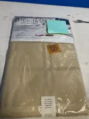 Origins Microfiber Tablecloth Tan Beige 60" x 84" Oval Spill Proof New