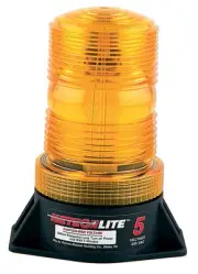 LED Strobe Light - Amber- Plastic Base