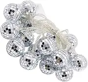 Yardwe Disco Ball String Lights LED for Hanging Lights for Festivals Weddings and Holiday Celebrations Create Warm Atmosphere