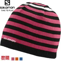 在飛比找蝦皮商城優惠-Salomon 法國 Stripe Beanie 雙面 保暖