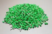 1000Pcs E2508 14AWG 2.5mm² GREEN Insulated Ferrule Bootlace Terminals Crimp