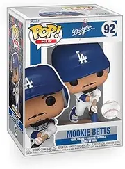 Pop Baseball: Dodgers - Mookie Betts Batting Vinyl Figure Included with Box Protector Compatible for Funko