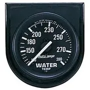 Autometer Auto Gage Water Temperature Gauge Black Panel - 100 - 280 F, 2 1/16 Inch, AU2333