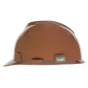 Msa Safety Hard Hat,Type 1, Class E,Pinlock,Brown 495854 Msa Safety 495854
