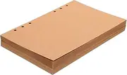 HOODANCOS 60sheets Loose Leaf Paper Refill for Binders Kraft Paper Inserts for Notebooks Multi-functional for Students and Office Use