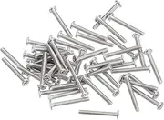 uxcell M1.4-0.3 x 10mm 100Pcs Flat Round Head Screws 304 Stainless Steel Phillips Drive Machine Screws Hardware Fastener for Furniture Connection