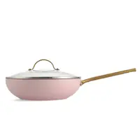 在飛比找友和YOHO優惠-GreenPan Padova 粉紅色陶瓷易潔炒鍋連蓋 28
