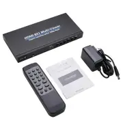 4K 8 In 1 Out Screen Multi Viewer HDMI Splitter Seamless Switch W/ IR Remote g