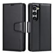 ZUSLAB Galaxy S23 Case Hanman Leather Wallet Card Cover for Samsung (2023) - Black