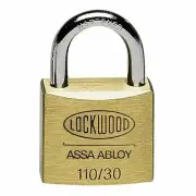Lockwood 30mm Solid Brass 110 Series Padlock