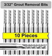3/32" Grout Removal Bit / Tool Dremel & Rotozip Premium Grade (TEN Pieces)