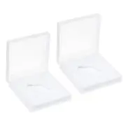 2pcs 30mm Lens Filter Case Camera Filter Case Portable Lens Filter Box Plastic