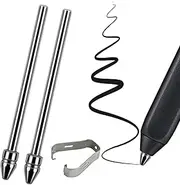 Universal Fit No Worn Out Fine Titanium Alloy Fine Pencil Nibs Compatible with BOOX Pen 2 Pro,iReader,IFLYTEK,Lamy AL-Star Digital Pen, Ballpoint Replacement Tips for eReader Digital Pen,2 Pcs