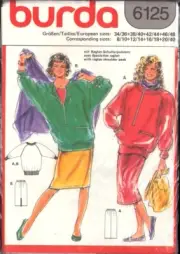 Burda 6125 Sewing Pattern, Dress, Size 8-20 + 40, Uncut, Factory Folded