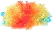 SAFIGLE 1pc Colorful Clown Wig Prop for Carnival and Costume Parties Easy to Wear Clown Performance Accessory for Halloween Festivals and Afro Style Headgear