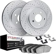 Dynamic Friction Company Front Brakes and Rotors| Hardware Included| Front EURO 5000 Ceramic Brake Pads and Rotors Kit| Fits 2012-2016 Volkswagen Beetle; 2006-2009 Volkswagen Bora