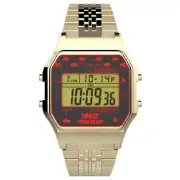 Timex T80 x Space Invade Limited Edition Gold Digital Watch TW2V30100 RRP $179