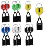 12Pcs Retractable Lighter Holder Lighter Keychain Multicolor Lighter Holder8986