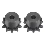 #25 Chain Roller Sprocket 5mm Bore 1/4" Pitch 10 Tooth Type B Sprocket 2Pcs