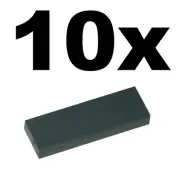 NEW LEGO - TILES - 1 x 3 - Gray Bluish Dark Tile x 10 - 1x3 smooth flat tiler