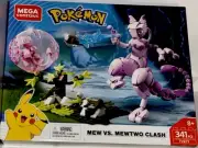 POKÉMON 2018 Mega Construx MEW vs MEWTWO CLASH FVK77 NEW FACTORY SEALED BOX