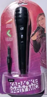 GPX JMIC14B Karaoke Party Machine Microphone with 9' Cord, Black NEW