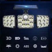 138 LED Solar Motion Sensor Light Outdoor Garden Wall Security Flood Lamp