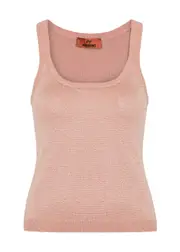 Missoni Metallic Knitted Tank - Light Pink - 44 (UK14 / L) 44 (UK14 / L)