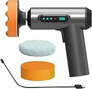 Cordless Car Polisher - 4000mAh Rechargeable Buffer, Electric Wireless Waxer, Auto Detailing Tool | Portable Polishing Machine for Scratch Removal, Glass Shine, Car Cleaning Home Garage, Care