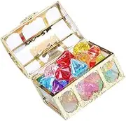 COMNESTBI 1Set Treasure Box with Gemstones Playful Storage Chest for Parties and Collectibles present for Boys